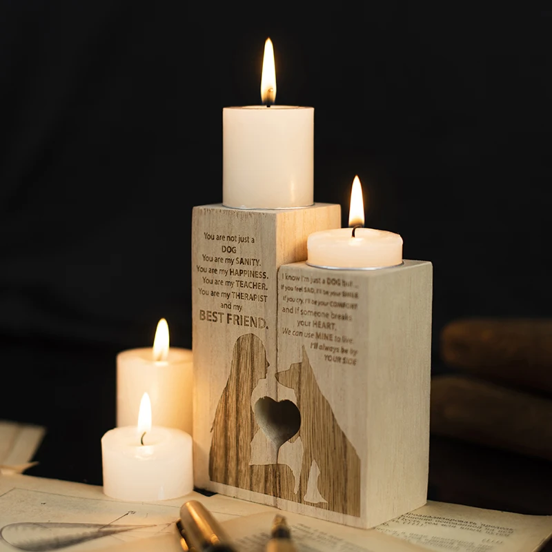

Wooden Candle Holders Decor For Table Handmade Candle Holder Modern Decorations Decor Wood Candlestick Wedding Anniversary Gift