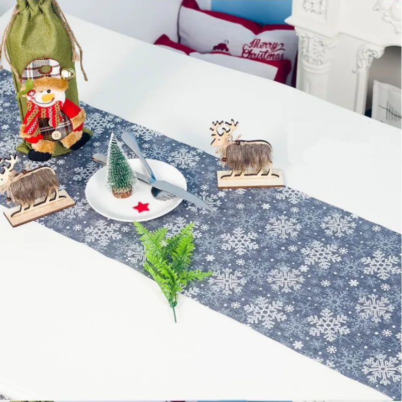 Рождественские скатерти с принтом для обеденного стола гобелен рождественские