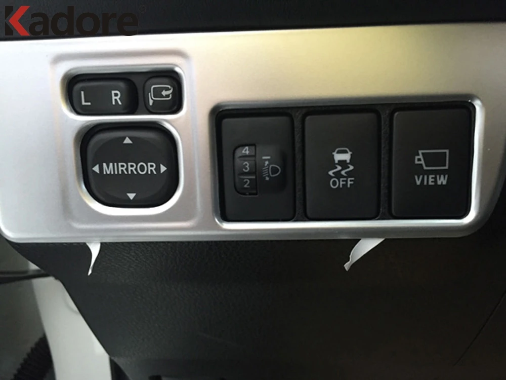Для Toyota RAV4 2016 2017 ABS матовая головка выключатель света управления накладка