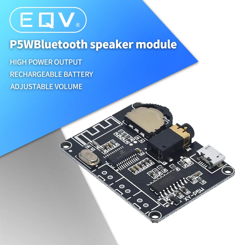 

New 5W+5W PAM8406 Bluetooth 5.0 DC3.7-5V stereo audio power amplifier module XY-P5W for Arduino diy kit