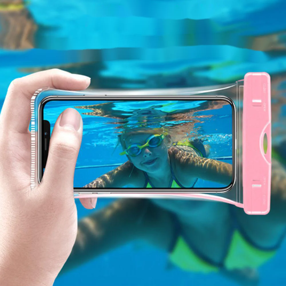 ТПУ Водонепроницаемый мобильный телефон инфляция сенсорный экран плавательный