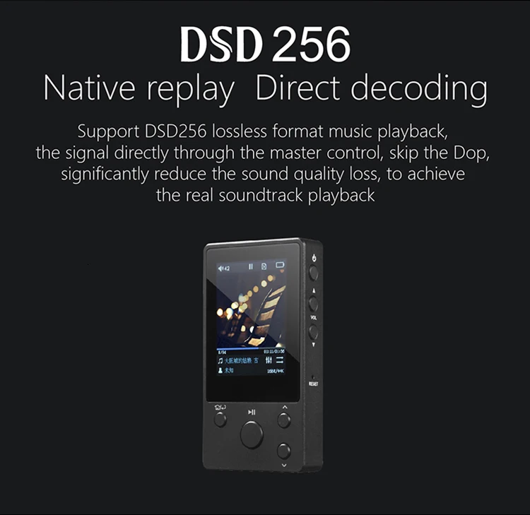 XDUOO D3 Профессиональный музыкальный MP3 HIFI музыкальный плеер с HD OLED экраном Поддержка APE/FLAC/ALAC/WAV/WMA/OGG/MP3