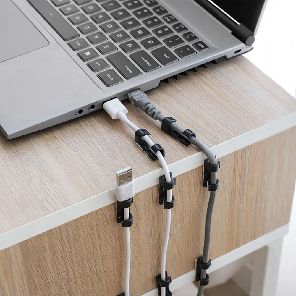 

20 шт. органайзер для управления проводным кабелем, автоматический крепежный шнур, зажимы для управления, держатель для передачи данных, тел...