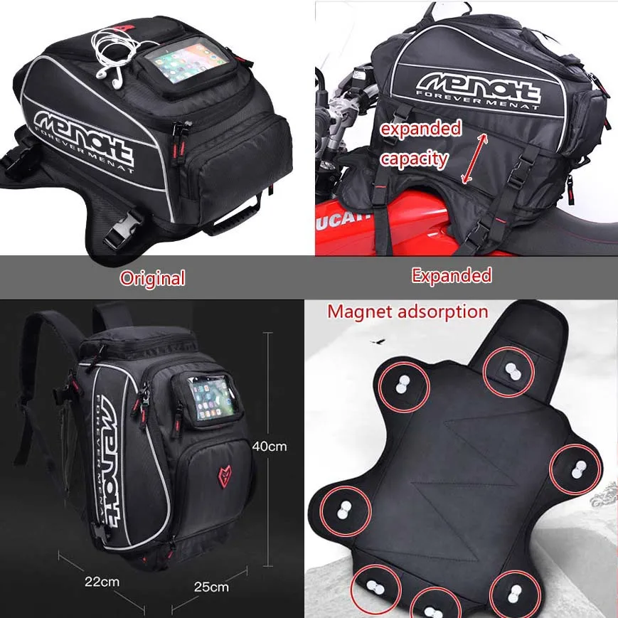 Motorbike backpack / tank bags Motorcycle multi-function large capacity backpack knight outdoor travel bag enlarge