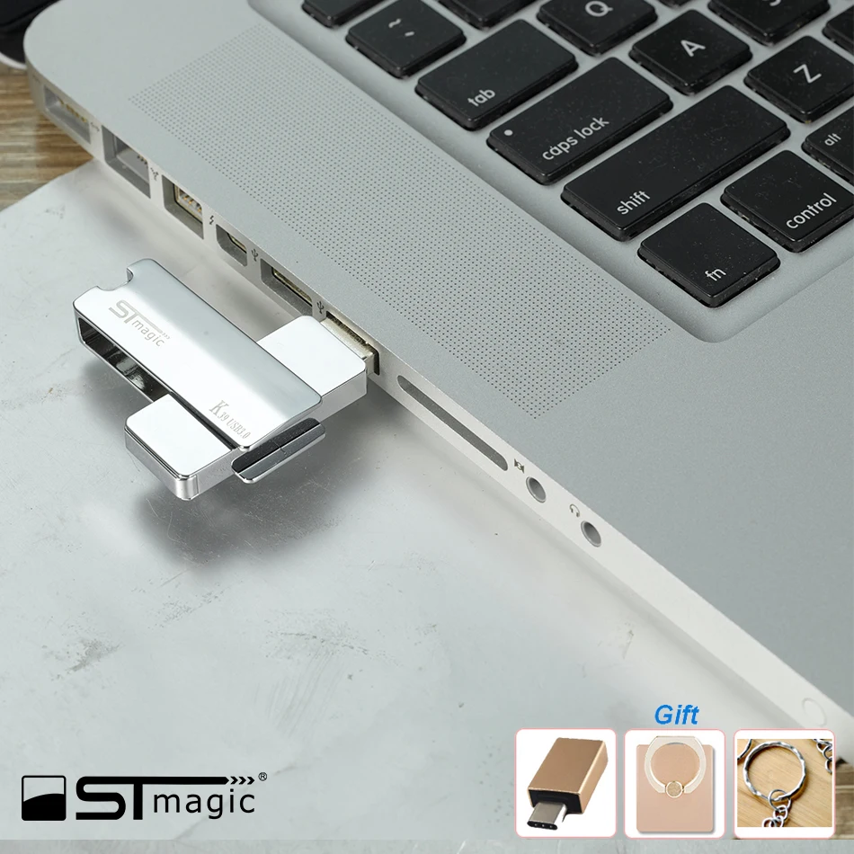 

STmagic flash drive 150MB/S 32GB pendrive metal 16GB 32GB 64GB 128GB pen drive USB 3.0 256GB U Disk 512GB cle usb Free adapter