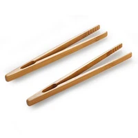 2pcslot bamboo food tongs kitchen utensils buffet cooking tools anti heat bread clip pastry clamp barbecue kitchen tongs