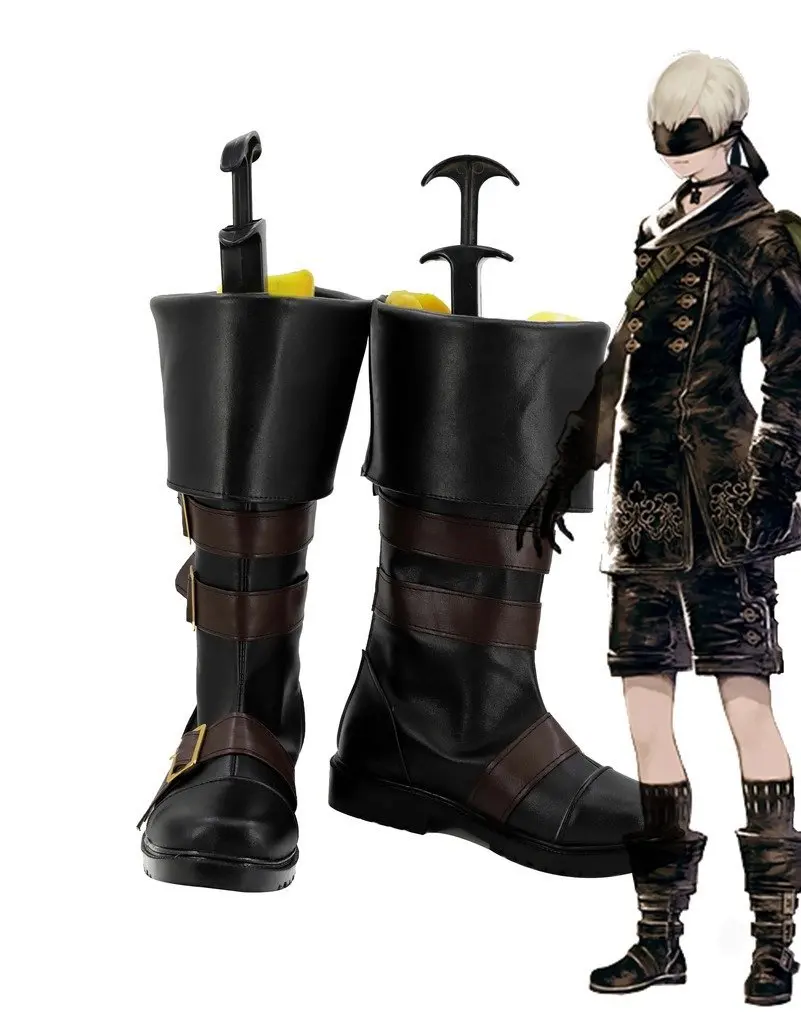 NieR: Automata 9S YoRHa No.9 Type C Boots Cosplay Shoes Boots Custom Made