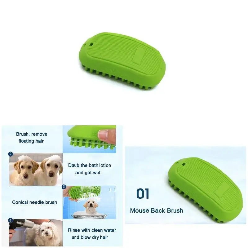 Щетка для ванной D6 резиновый Массажер собак и кошек|Лотки| |