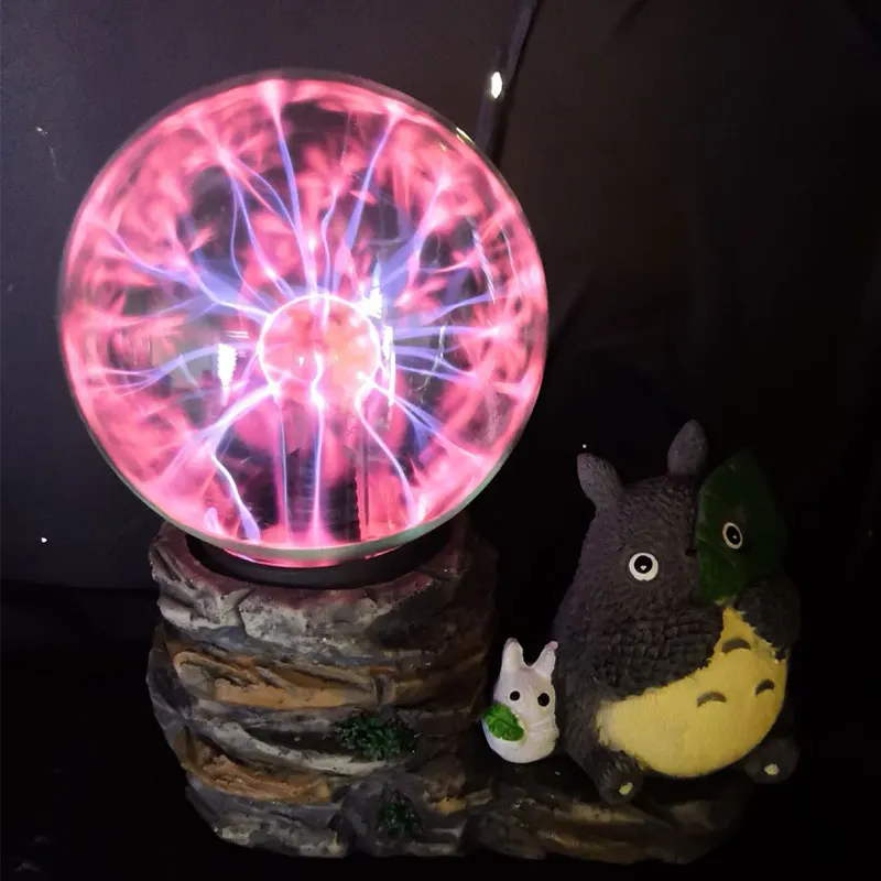 Плазменный шар светодиодный светильник для детей череп Тоторо волшебный новинка