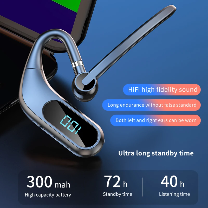 KJ12 V9/V8 бизнес-наушники Bluetooth 5 0 гарнитура беспроводные наушники HiFi стерео музыка с