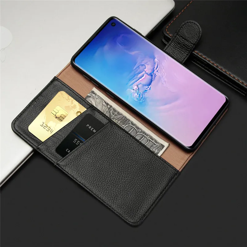 

For Samsung Galaxy S10 Plus Case Luxury Cowhide Leather Full Cover Soft TPU Cover Shockproof Funda For Samsung Note 10 Plus Case
