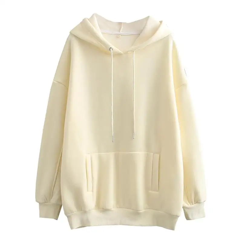 

Women Sweatshirts Fleece Hoodie Autumn Winter Fashion 2021 Oversize Ladies Pullovers Warm Pocket Hooded Jacket SD60
