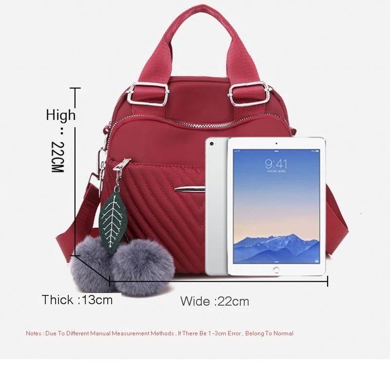 Women Backpack Female Hairball New Shoulder Bag Multi-purpose Casual Fashion Ladies Small Backpack Travel Bag For Girls Backpack