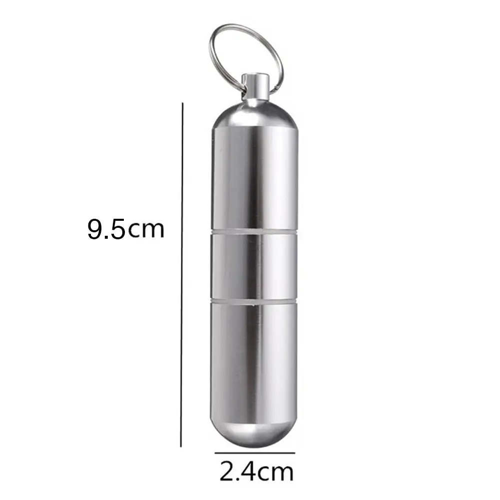 Волшебный портативный металлический портсигар брелок влагонепроницаемый