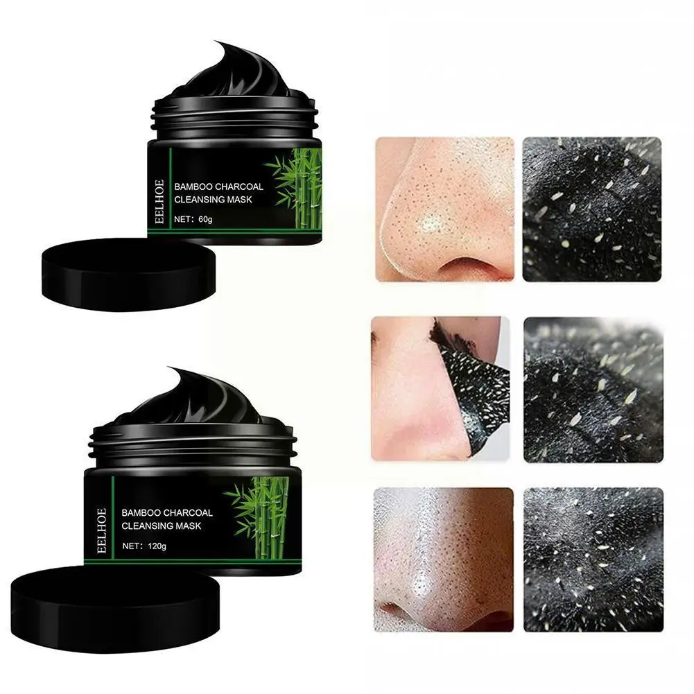 

Bamboo Charcoal Tear Pull Black Cleansing Blackhead Oil-control Face Shrink Acne Care Pores Remove U5a6