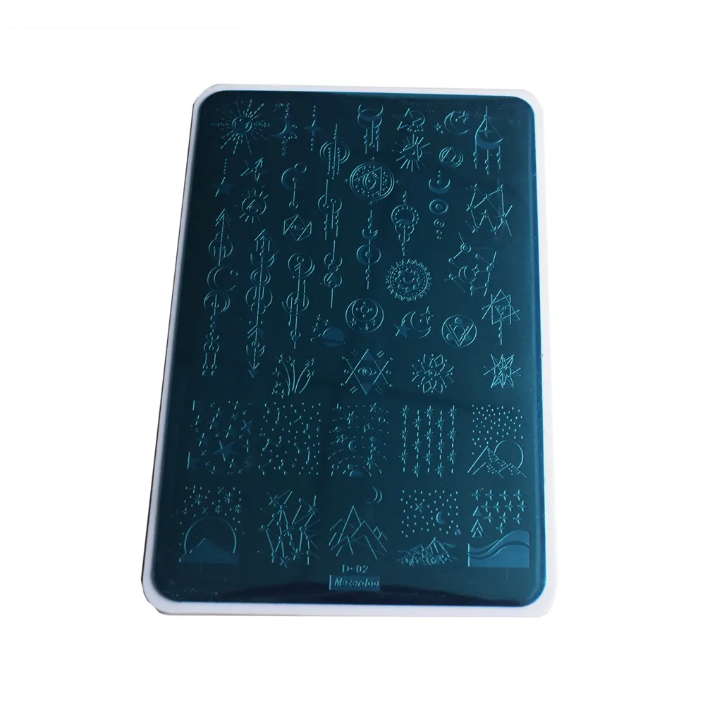 9 5*14 5 см штамповочные пластины для дизайна ногтей созвездия Луна Звезда Ожерелье