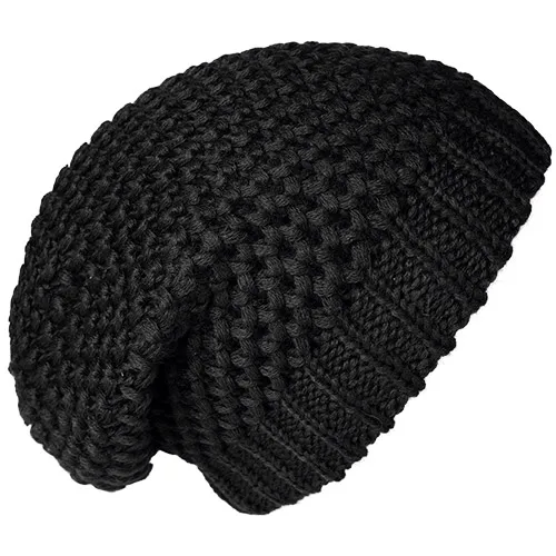 FURTALK шапка бини для женщин, зимняя теплая шапка бини Skullies, Мягкие осенние женские вязаные шапки для девушек, женская шапка, розовая, Черная - Цвет: Black 2