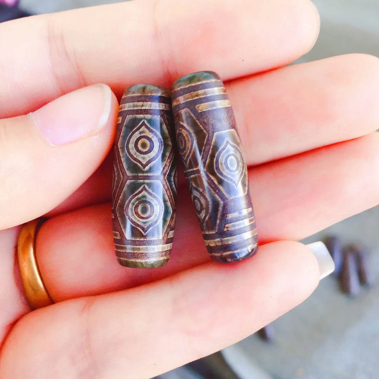 1 шт. 30 мм глаза Дракона винтажные серые зеленые камни натуральные тибетские