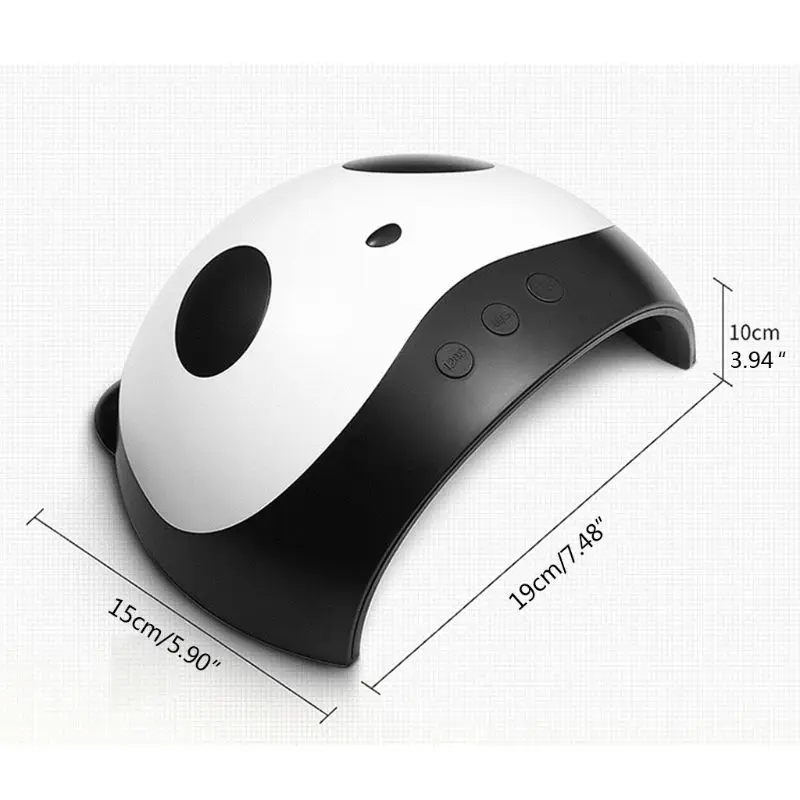 

36W Cute Panda Fast LED UV Nail Dryer Resin UV Lamp 395NW UV GEL Curing Lights for Any UV Gel Polish Jewelry Tools