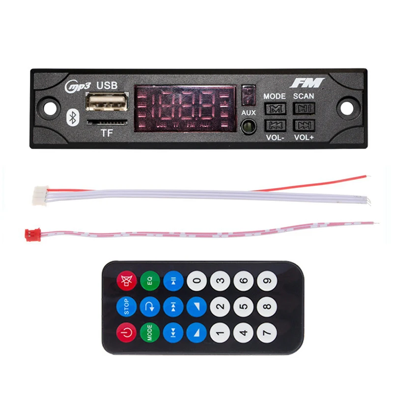 MP3 WMA беспроводной Bluetooth декодер доска USB TF FM Радио MP3 плеер Музыкальный модуль автомобильный аудио 5 в 12 В с пультом дистанционного управления
