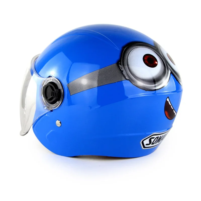 Детский шлем симпатичный мотоциклетный защитный половинчатый для мужчин и