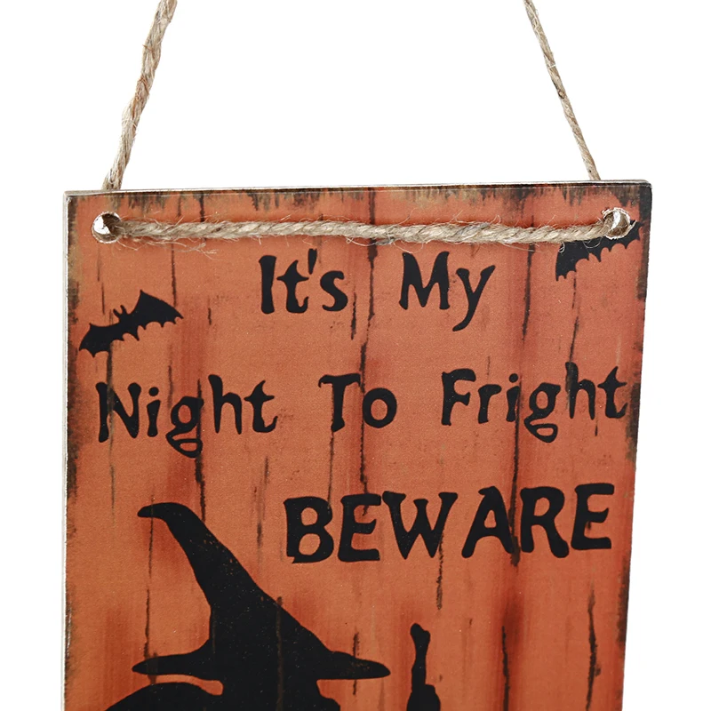 Новинка 2019 деревянная дверь ведьмы табличка подвесной знак Хэллоуин украшение