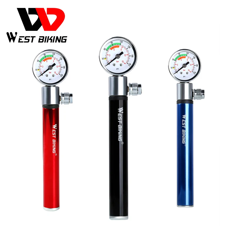 Ручной велосипедный насос помпа из алюминиевого сплава для езды на велосипеде