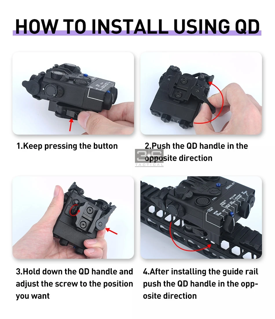 

Full Metal Tactical Airsoft Laser DBAL A2 Green Dot Laser IR White Light Strobe Flashlight For 20 mm With QD Mount DBAL-A2 Light