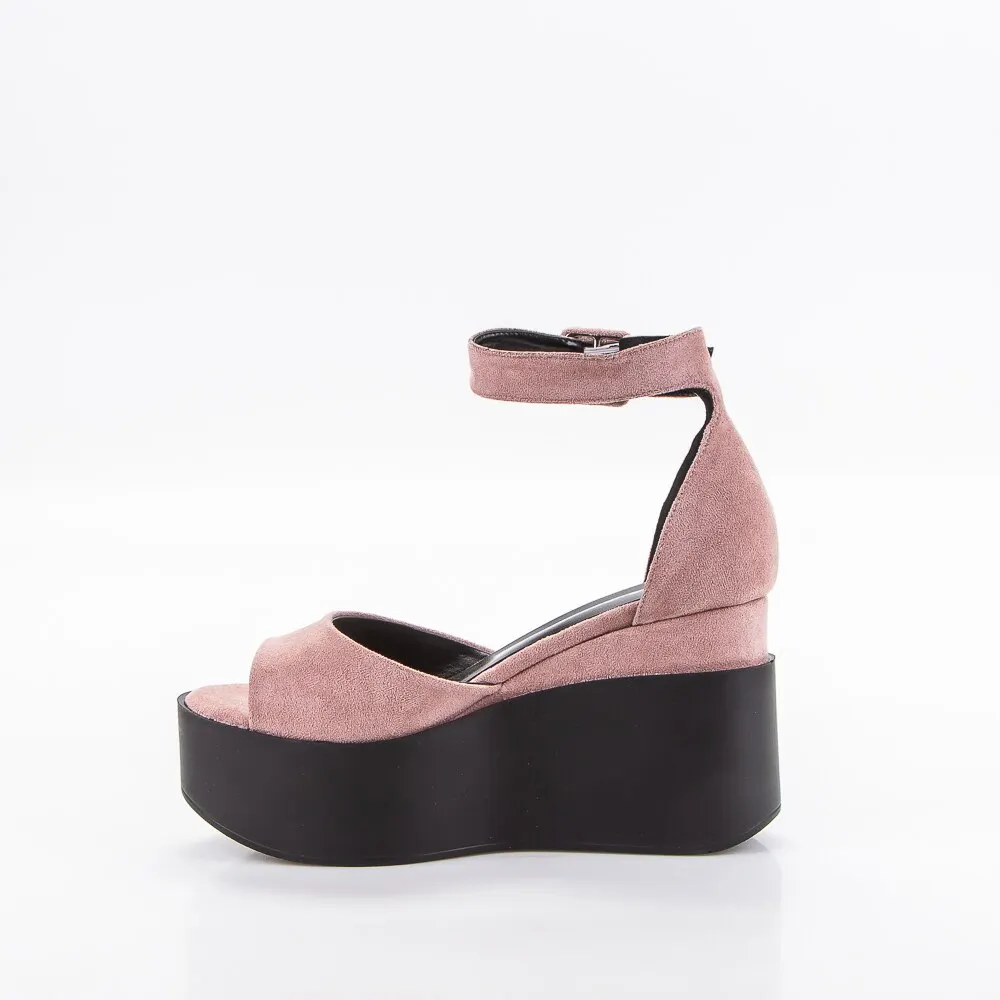 Босоножки женские 102-810 PINK Color Me иск.велюр | Обувь