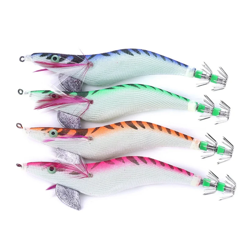 

Fishing Lure Flash Light Minnow Luminous Squid Jig Shrimp Bait Night Lifelike Shrimp Fishing Lure Tackle 1PC
