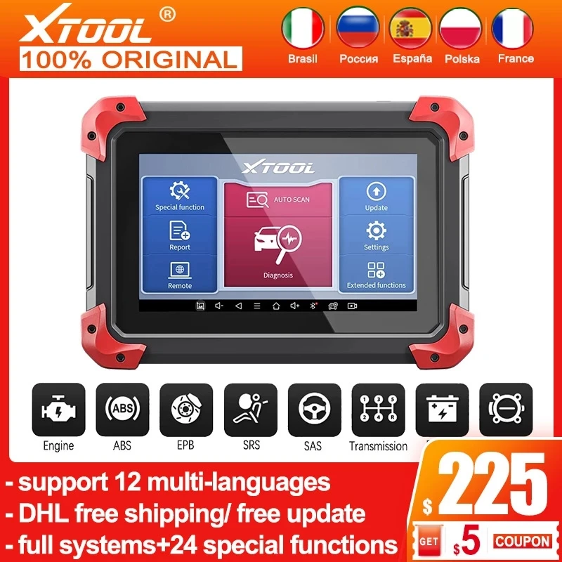 Диагностические инструменты для всех систем XTOOL D7 считыватель кодов TPMS