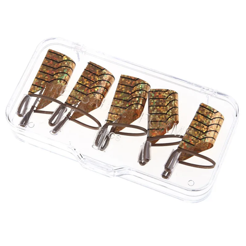 5 шт./компл. дизайн ногтей многоразовые формы для УФ гель серебро/золото Типсы