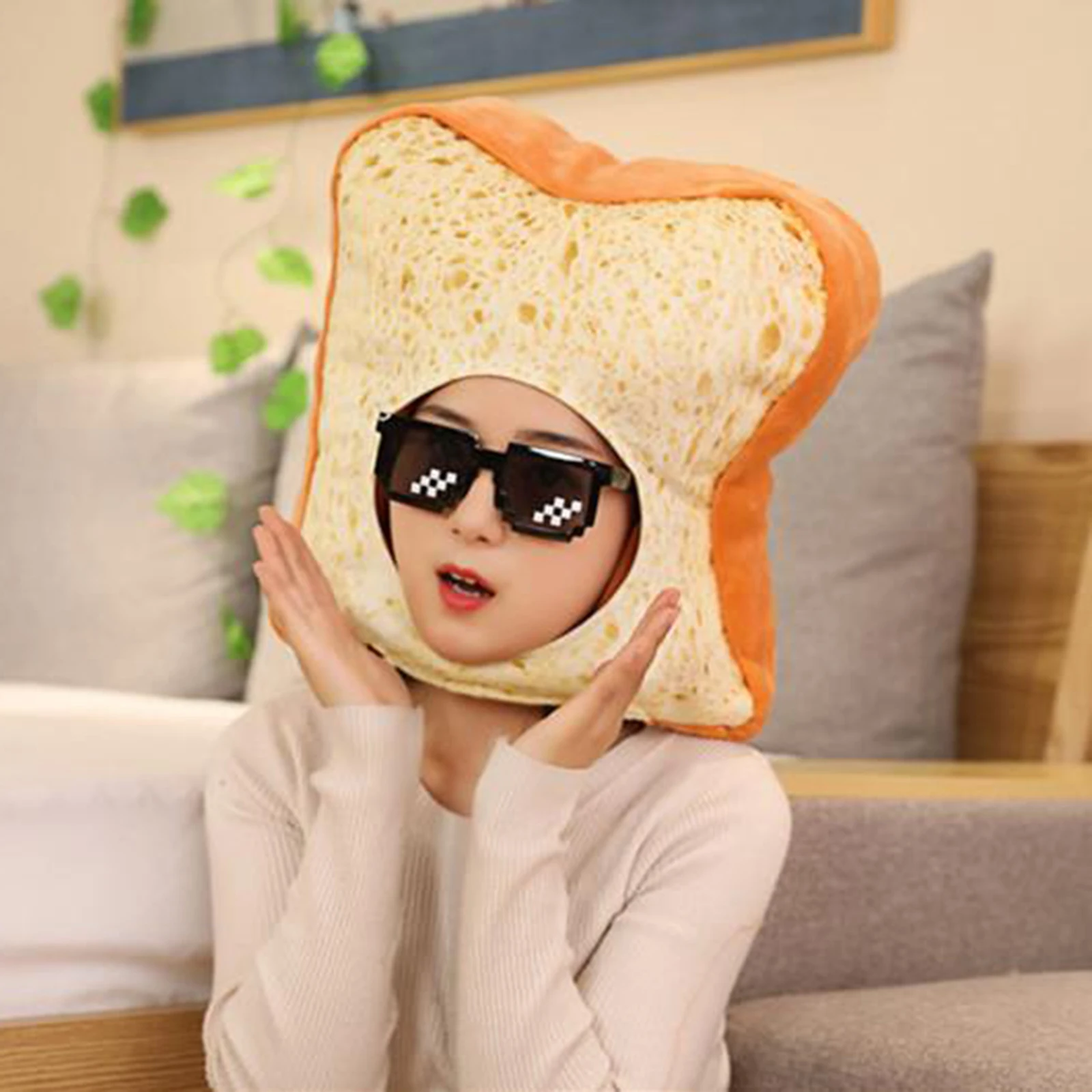 

Winter Plush Hat Headwear Novelty Funny Plush Cap Photo Props Costume