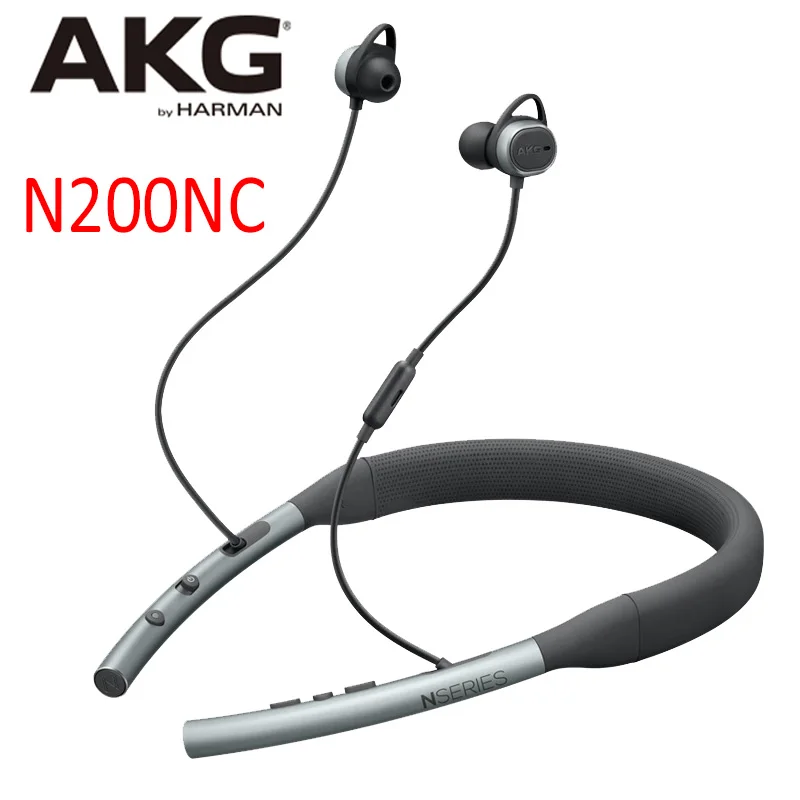 

Used AKG N200NC Wireless Bluetooth Active Noise Cancelling Headphones into Binaural Neck Hanging Apple Android Phone Suitable