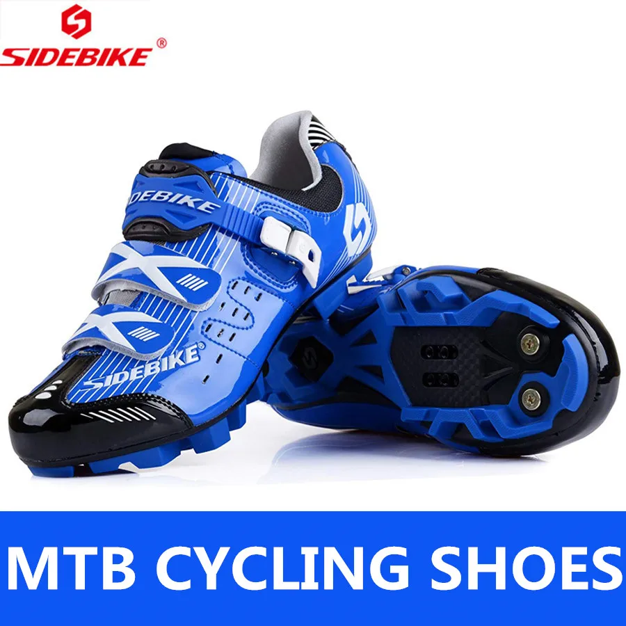 MTB-blue Sidebike Мужская обувь для велоспорта, обувь для горного велосипеда, обувь для гонок, дышащие кроссовки для езды на велосипеде, Sapatilha Ciclismo MTB Chaussure Velo - Цвет: MTB-blue