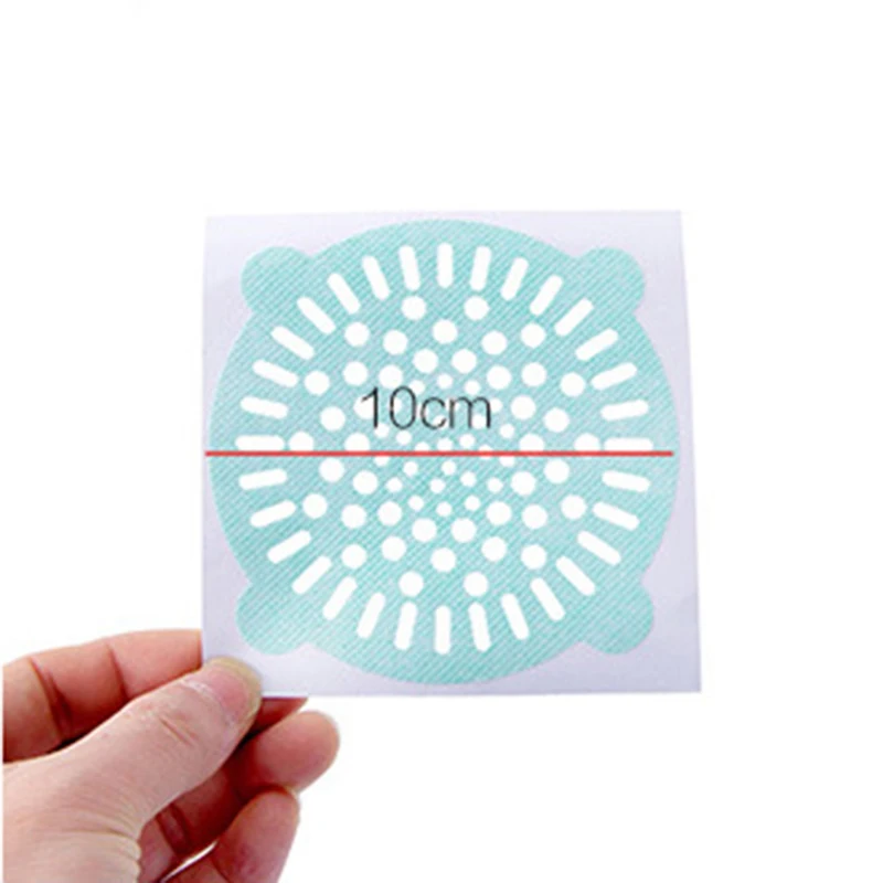 

Newly 50pcs Hair Anti-blocking Floor Drain Sticker Household Disposable for Bathroom Bathtub TE889