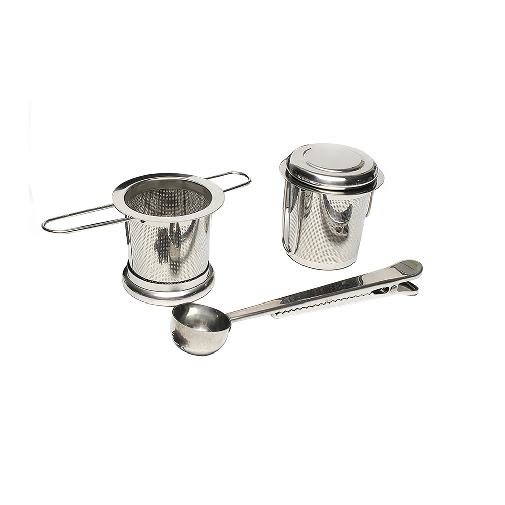 Набор для заваривания чая практичный ситечко с фильтром в виде листьев и специй