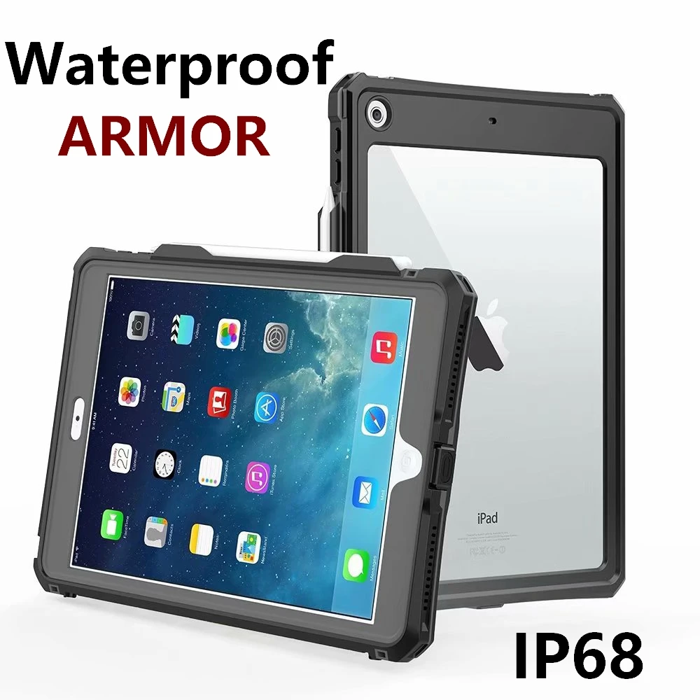 

Бронированный водонепроницаемый чехол для Apple IPad 10,2 Pro 11 10,5 9,7 2018/2017, противоударный чехол для IPad Mini 4/5 Air Pro 9,7, чехол
