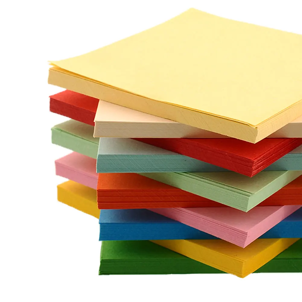 Mix Scrapbooking Double Sided Hobby Origami Handmade Square Handcraft 10CM Paper Color 100Pc Hand Sheets Colorful Decoration | Дом и сад