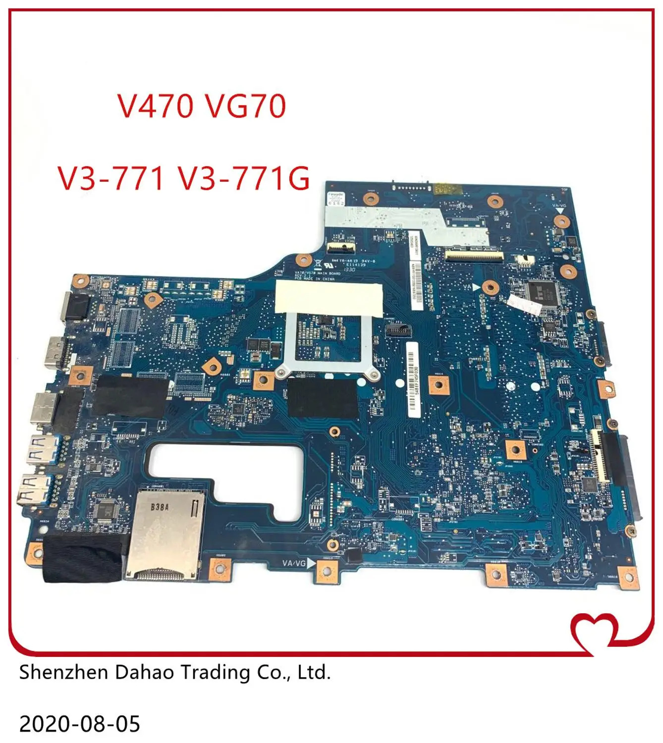 

V3-771G motherboard FOR ACER aspire V3-771 V3-771G laptop motherboard VA70/VG70 REV2.1 HM77 DDR3 tested original work
