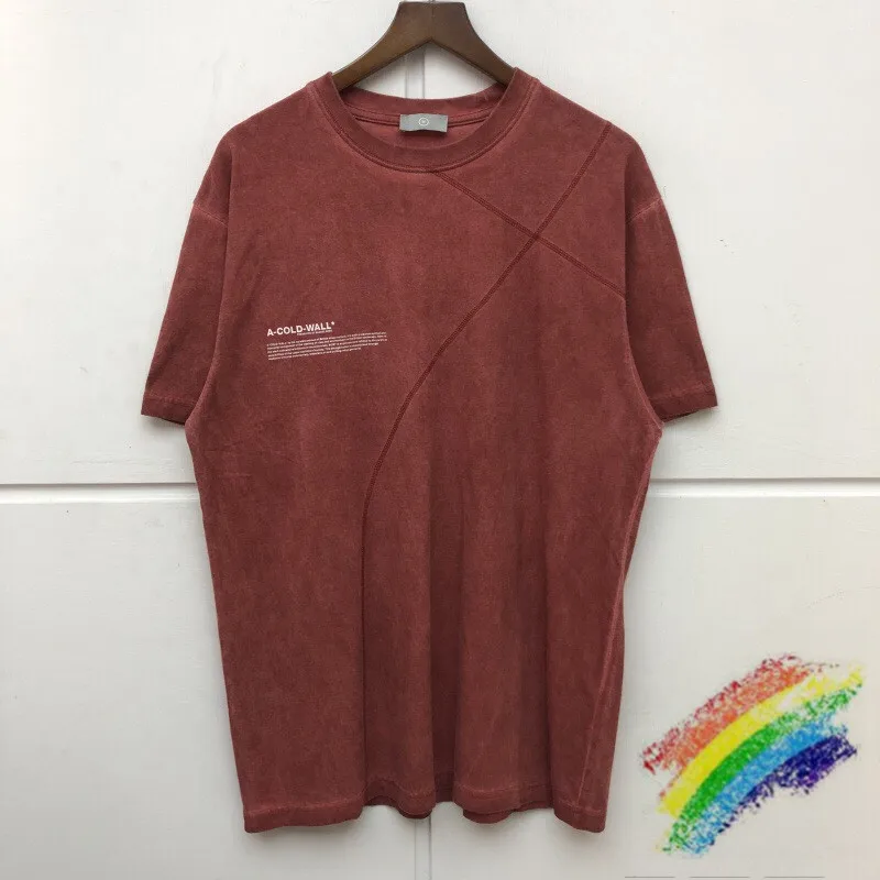 

2020SS NEW A-COLD-WALL ACW T Shirt Men Women Top Tees Black Red Skateboard Cotton A-COLD-WALL T-shirts
