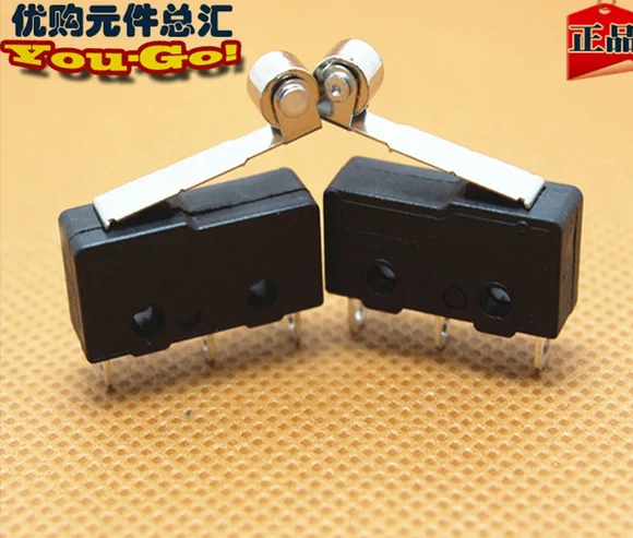 

50pcs KW-1-2 Miniature Micro Switch straight hand limit switch