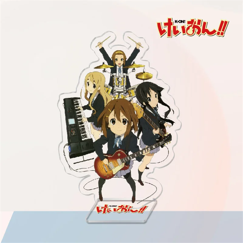 Японское аниме K-ON! Акриловая модель на подставке Plate Hirasawa Yui Akiyama Mio Tainaka Ritsu Kotobuki