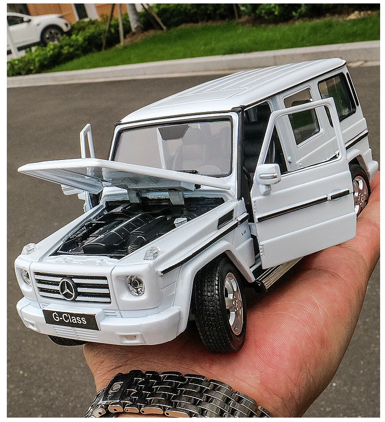Welly 1:24 Mercedes-Benz G500 G55 автомобиль сплав модель автомобиля моделирование автомобиля украшение коллекция Подарочная игрушка Литье под давлением модель игрушка для мальчиков