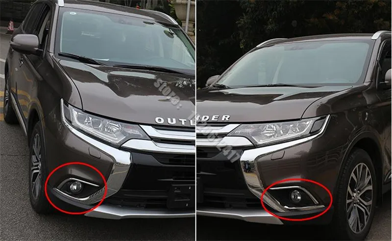 ABS хромированный автомобильный передний бампер отделка передсветильник