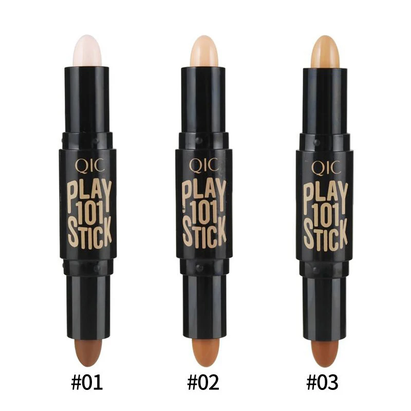 Леди лица Выделите тональный крем базовый контур палка Красота макияж пудра