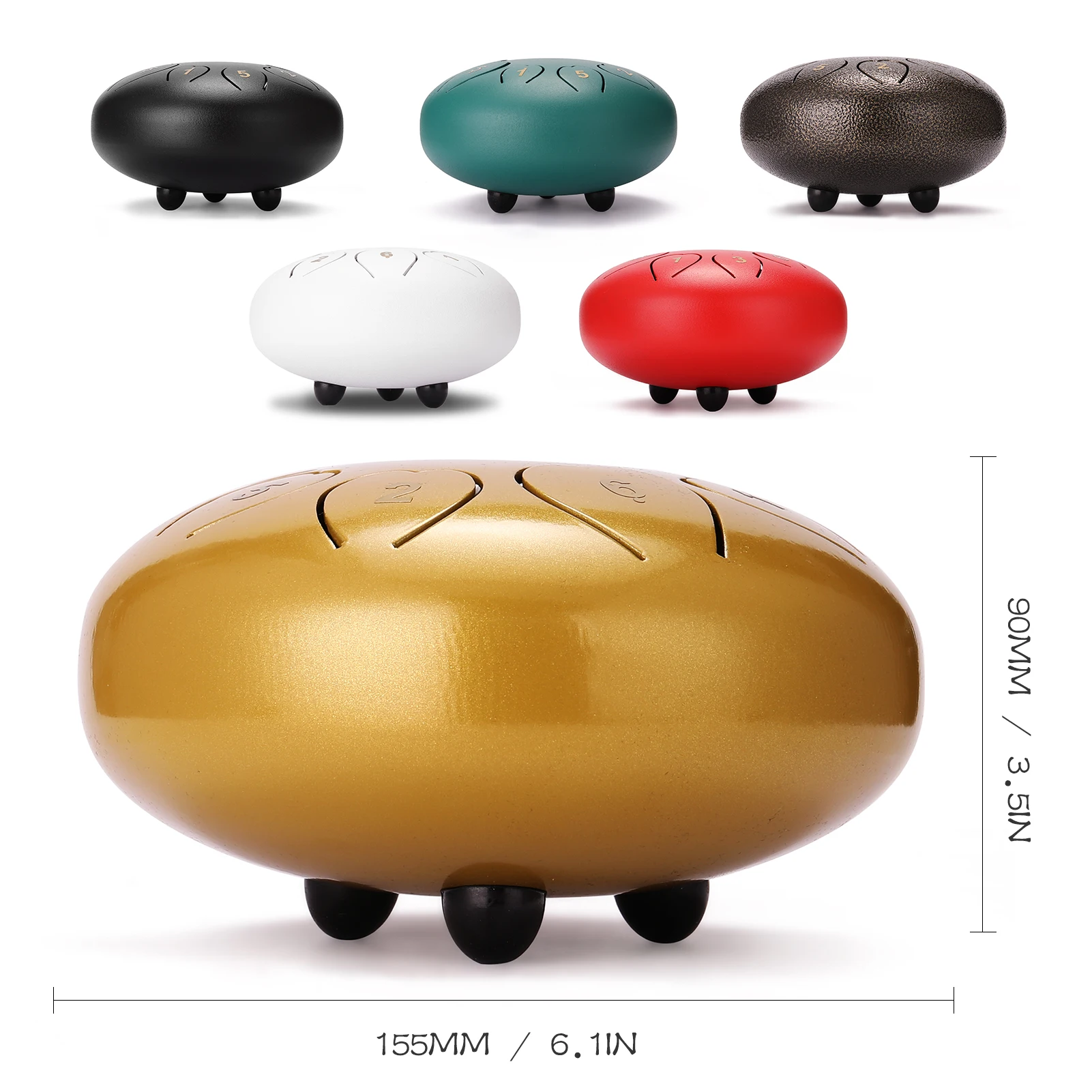 6 дюймов 8 тон Сталь язык барабан ручной мини Сковорода Барабаны с клещей