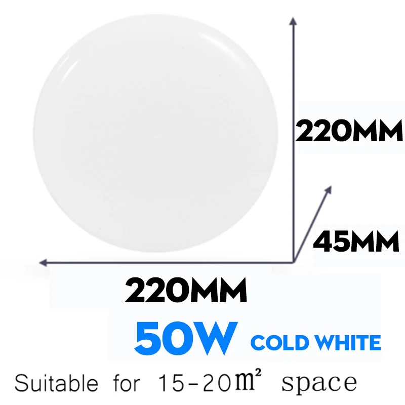 50W cold white New design Panel lights Surface Mounted Led Panel Downlights Luminaire for Living Room Round Ceiling Downlight Indoor Lighting - Испускаемый цвет: 50W cold white