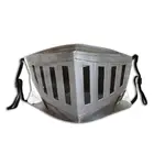 Металлическая маска для лица Warrior в средневековом рыцарском стиле, неодноразовая маска для лица, защитная маска с фильтрами, респиратор, маска для рта