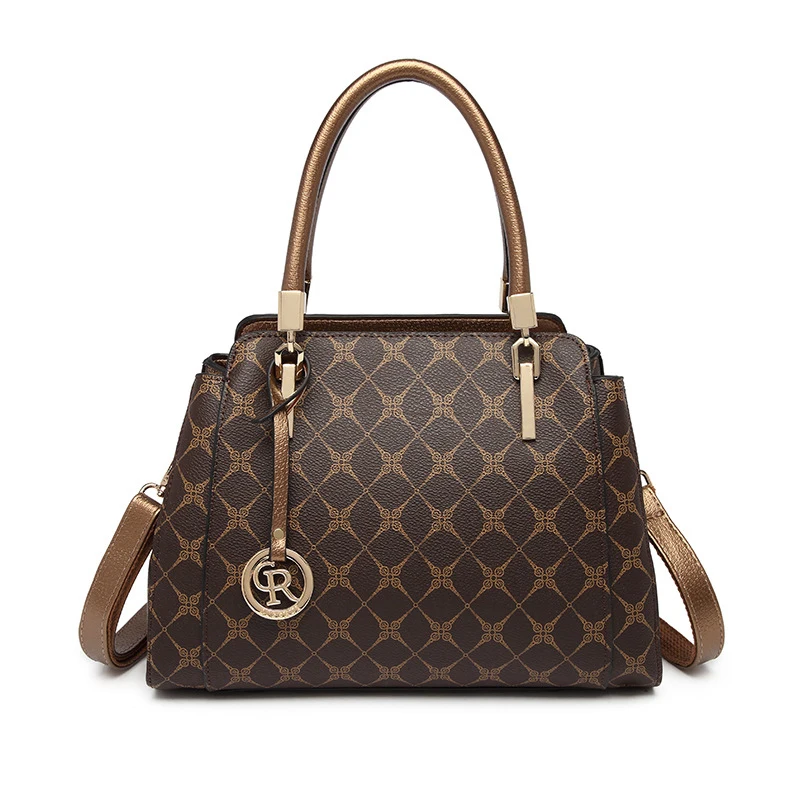 

New Casual Plaid Shoulder Bag Fashion Stitching Wild Messenger Brand Female Totes Crossbody Bags Women Leather Handbag